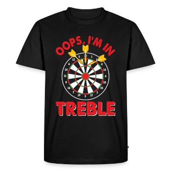 Dart Thrower Competitive Sports Throwing Dartboard - Men's Premium Organic T-Shirt - black - Front - Nico (187cm)
