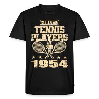 The Best Tennis Players Are Born In 1954 - Men's Premium Organic T-Shirt - black - Front - Nico (187cm)