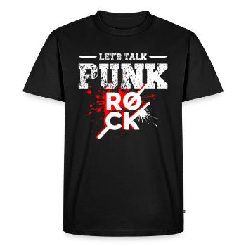 Let's talk about punk rock musicians - Men's Premium Organic T-Shirt - black - Front - Nico (187cm)