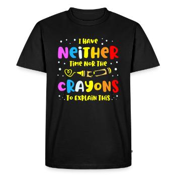 Rather sketchy color artist, who - Men's Premium Organic T-Shirt - black - Front - Nico (187cm)