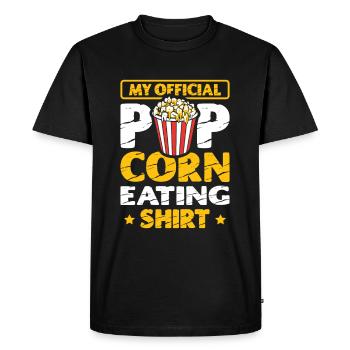 Mon maillot officiel Popcorn Food - T-shirt Premium bio Homme - noir - Devant - Nico (187cm)