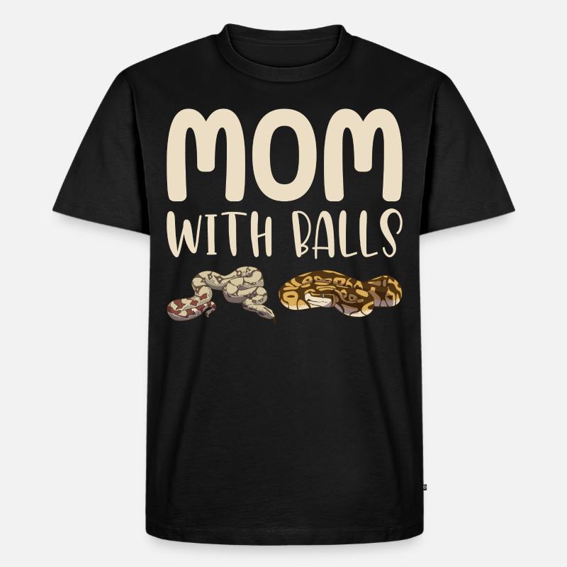 Funny Ball Python Snake - Men's Premium Organic T-Shirt - black