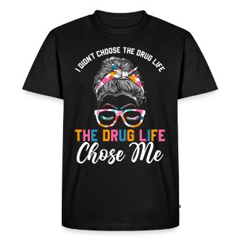 Pharmacien Pharmacien Médicaments Cadeaux - T-shirt Premium bio Homme - noir - Devant - Nico (187cm)