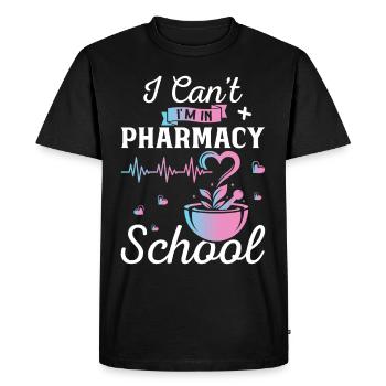Technicien Pharmacien Médicament pharmaceutique - T-shirt Premium bio Homme - noir - Devant - Nico (187cm)
