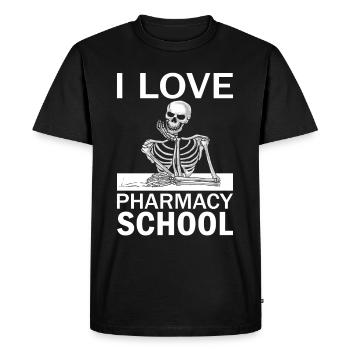 Médicament Médicament Technicien pharmaceutique Pharmacien - T-shirt Premium bio Homme - noir - Devant - Nico (187cm)
