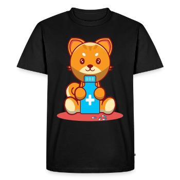 Assistants techniques pharmaceutiques enregistrés - T-shirt Premium bio Homme - noir - Devant - Nico (187cm)