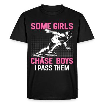 Traîneau à chiens de traîneau Courses de chiens de traîneau - T-shirt Premium bio Homme - noir - Devant - Nico (187cm)