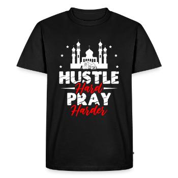 Alhamdulillah Islam Religion Ramadan Muslim - Men's Premium Organic T-Shirt - black - Front - Nico (187cm)