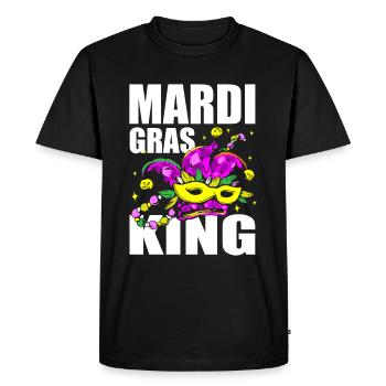 Mardi Gras King Shenanigan Mascarade Joker Jester - T-shirt Premium bio Homme - noir - Devant - Nico (187cm)
