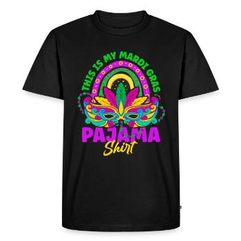 Ceci est ma chemise de pyjama Mardi Gras Shenanigan - T-shirt Premium bio Homme - noir - Devant - Nico (187cm)