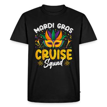 Mascarade de l’escouade de croisière du Mardi Gras Shenanigan - T-shirt Premium bio Homme - noir - Devant - Nico (187cm)