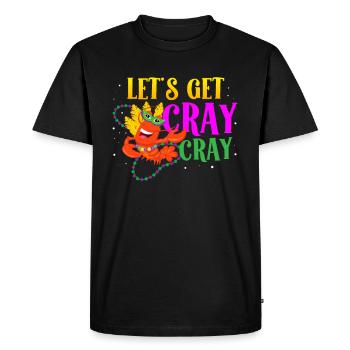 Allons chercher Cray Cray Shenanigan Crawfish Mardi - T-shirt Premium bio Homme - noir - Devant - Nico (187cm)