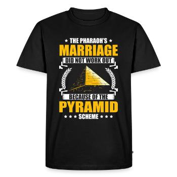 Mythologie égyptienne Histoire de l’Égypte - T-shirt Premium bio Homme - noir - Devant - Nico (187cm)