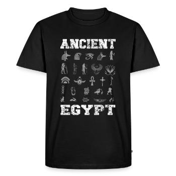 Mythologie égyptienne Histoire de l’Égypte - T-shirt Premium bio Homme - noir - Devant - Nico (187cm)