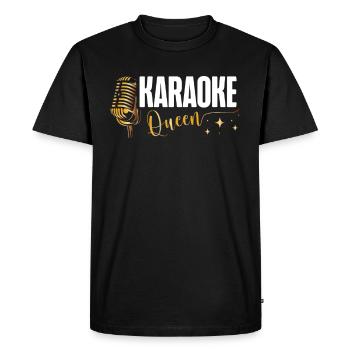 Coach vocal Chanteur de musique vocale Karaoke Queen - T-shirt Premium bio Homme - noir - Devant - Nico (187cm)