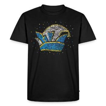Carnival Carnival Confetti Hussar Fool's Cap Cologne - Men's Premium Organic T-Shirt - black - Front - Nico (187cm)