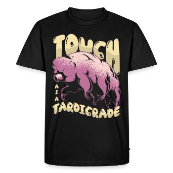 Dur comme tardigrades Amateurs de sciences - T-shirt Premium bio Homme - noir - Devant - Nico (187cm)