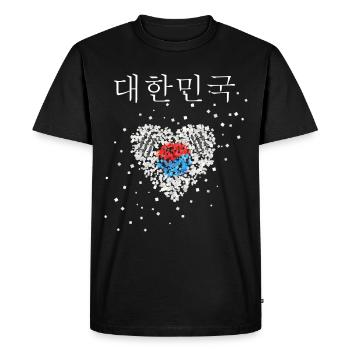 South Korea South Korea Flag South Korean Flag South Koreans - Men's Premium Organic T-Shirt - black - Front - Nico (187cm)