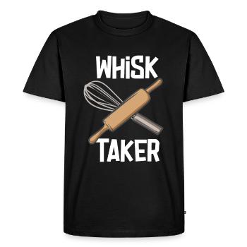 Whisk Taker Baker Funny Baking Baking Bakery - Men's Premium Organic T-Shirt - black - Front - Nico (187cm)
