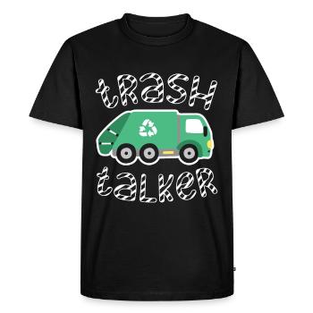 Trash Talker Garbage Collector Garbage Truck Lovers - Men's Premium Organic T-Shirt - black - Front - Nico (187cm)