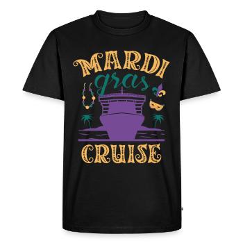 Mascarade de croisière Mardi Gras Shenanigan - T-shirt Premium bio Homme - noir - Devant - Nico (187cm)