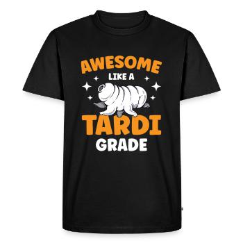 Émerveillement comme un amateur de science tardigrade - T-shirt Premium bio Homme - noir - Devant - Nico (187cm)