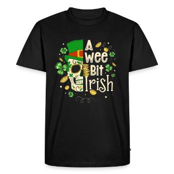 Un peu de Shenanigan irlandais Saint-Patrick - T-shirt Premium bio Homme - noir - Devant - Nico (187cm)