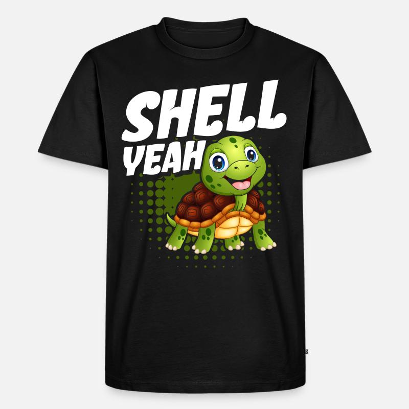 Shell Yeah - Männer Premium Bio T-Shirt - Schwarz