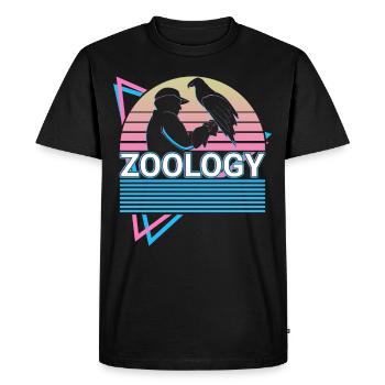Zoologie Zoologiste Rétro - T-shirt Premium bio Homme - noir - Devant - Nico (187cm)