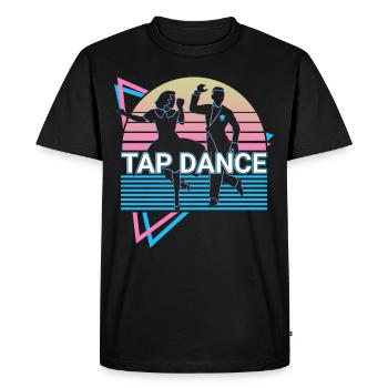 Tap Dance Tap Dance Retro - Men's Premium Organic T-Shirt - black - Front - Nico (187cm)
