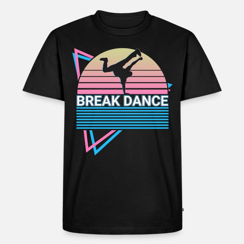 Breakdance Breakdance Retro - Men's Premium Organic T-Shirt - black