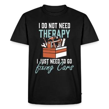 Car Car Mechanic Workshop Mechanic Mechanic Funny - Men's Premium Organic T-Shirt - black - Front - Nico (187cm)