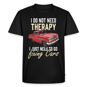 Fixing Cars Car Motor Workshop Screwdriver Car - Men's Premium Organic T-Shirt - black - Front - Nico (187cm)