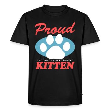 Cat Daddy Cat Cat Owner Cadeau - T-shirt Premium bio Homme - noir - Devant - Nico (187cm)
