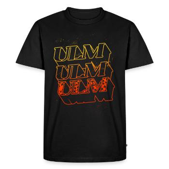 Ulm Germany City Skyline Home Font - Men's Premium Organic T-Shirt - black - Front - Nico (187cm)
