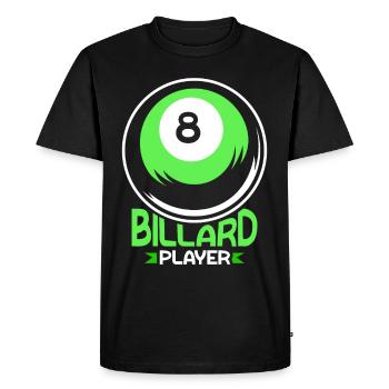 Billiard Player Lovers Billiard Pool - T-shirt Premium bio Homme - noir - Devant - Nico (187cm)
