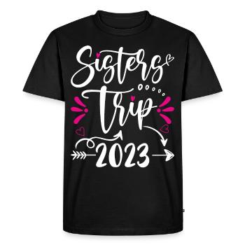 Sisters Trip 2023 Vacation Travel Funny Sisters - Men's Premium Organic T-Shirt - black - Front - Nico (187cm)