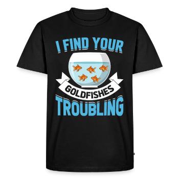 Aquatic Fish Tank Goldfish Aquarium Collection - Men's Premium Organic T-Shirt - black - Front - Nico (187cm)