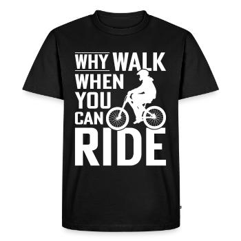 Cycliste Vie Cyclisme Course Cyclocross Liebha - T-shirt Premium bio Homme - noir - Devant - Nico (187cm)