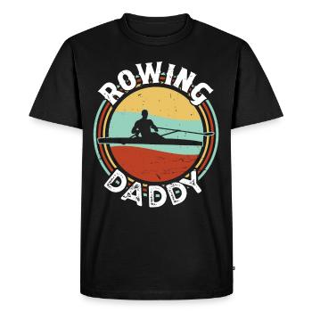 Aviron Aviron Papa Aviron Aviron Kayak Aviron Canoë - T-shirt Premium bio Homme - noir - Devant - Nico (187cm)