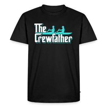 The Crewfather Rowing Kayak Canoe Rower - Men's Premium Organic T-Shirt - black - Front - Nico (187cm)