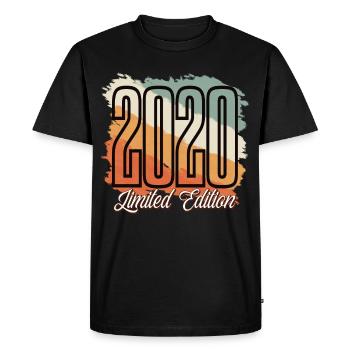 2020 Année de naissance Anniversaire Année de construction Vintage Rétro - T-shirt Premium bio Homme - noir - Devant - Nico (187cm)