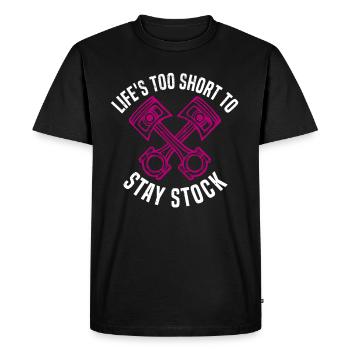 Muscel Car V8 Turbocharger Tuning Racing Car - Men's Premium Organic T-Shirt - black - Front - Nico (187cm)
