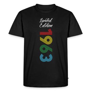 Édition limitée 1963 - T-shirt Premium bio Homme - noir - Devant - Nico (187cm)