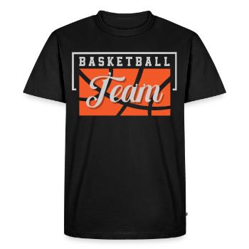 Équipe de basket-ball - T-shirt Premium bio Homme - noir - Devant - Nico (187cm)