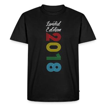 Edition Limitée 2018 - T-shirt Premium bio Homme - noir - Devant - Nico (187cm)