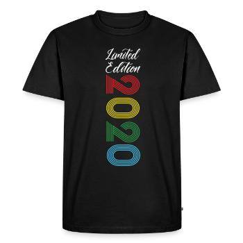 Édition limitée 2020 - T-shirt Premium bio Homme - noir - Devant - Nico (187cm)