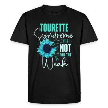 Tourette's syndrome It is not for the weak - Men's Premium Organic T-Shirt - black - Front - Nico (187cm)