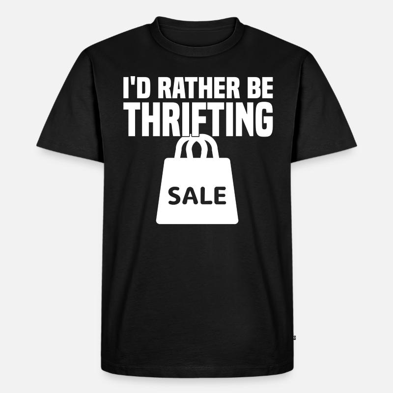 Secondhandladen Secondhand Öko Hipster Gebraucht - Männer Premium Bio T-Shirt - Schwarz