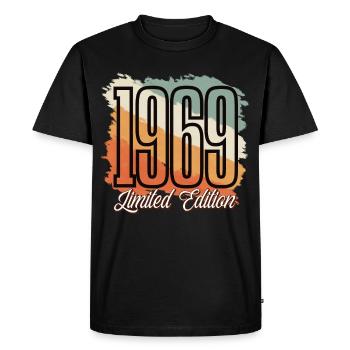1969 Année de naissance Anniversaire Année de construction Vintage Rétro - T-shirt Premium bio Homme - noir - Devant - Nico (187cm)